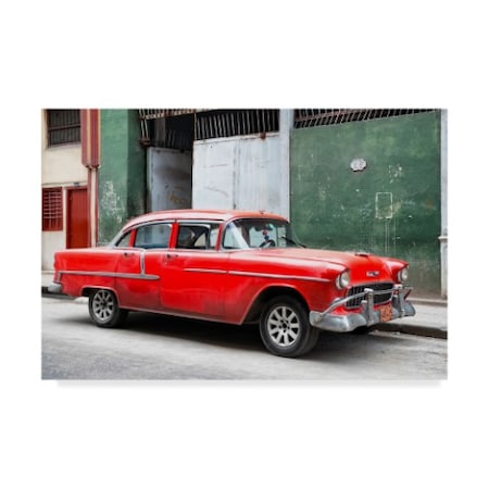 Philippe Hugonnard 'Red Chevy' Canvas Art,30x47